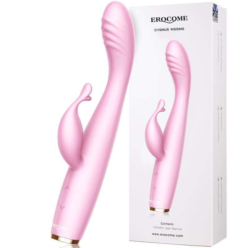 Erocome - Cygnus Rechargeable Kissing Rabbit Vibrator (Pink) -  Rabbit Dildo (Vibration) Rechargeable  Durio.sg