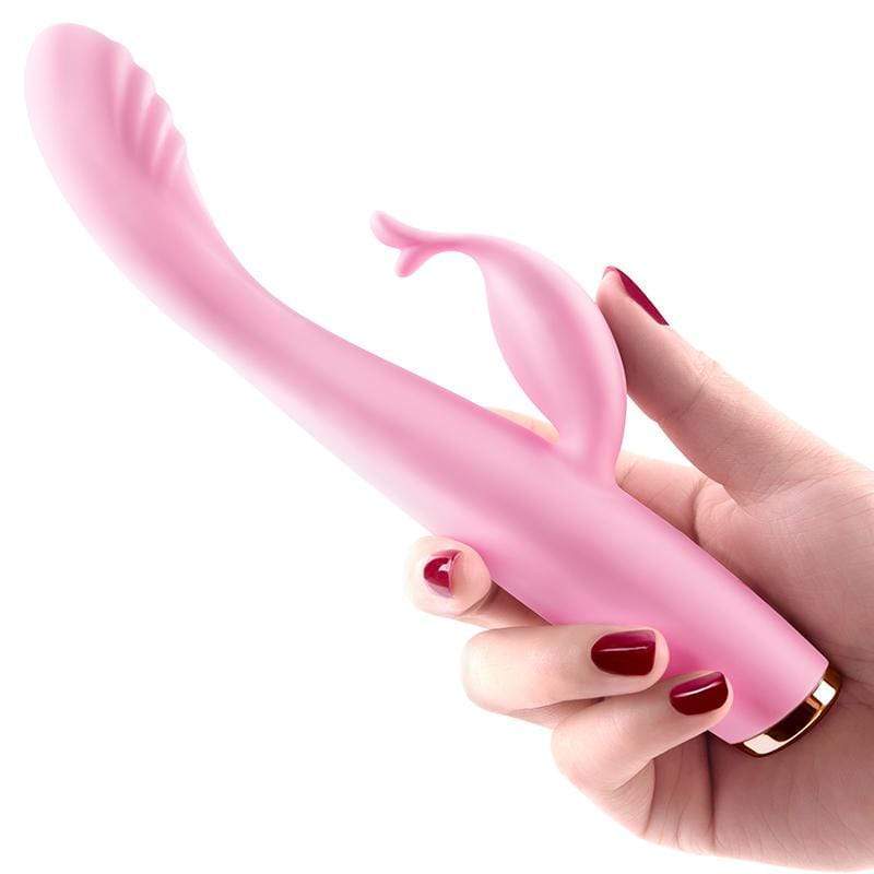 Erocome - Cygnus Rechargeable Kissing Rabbit Vibrator (Pink) -  Rabbit Dildo (Vibration) Rechargeable  Durio.sg