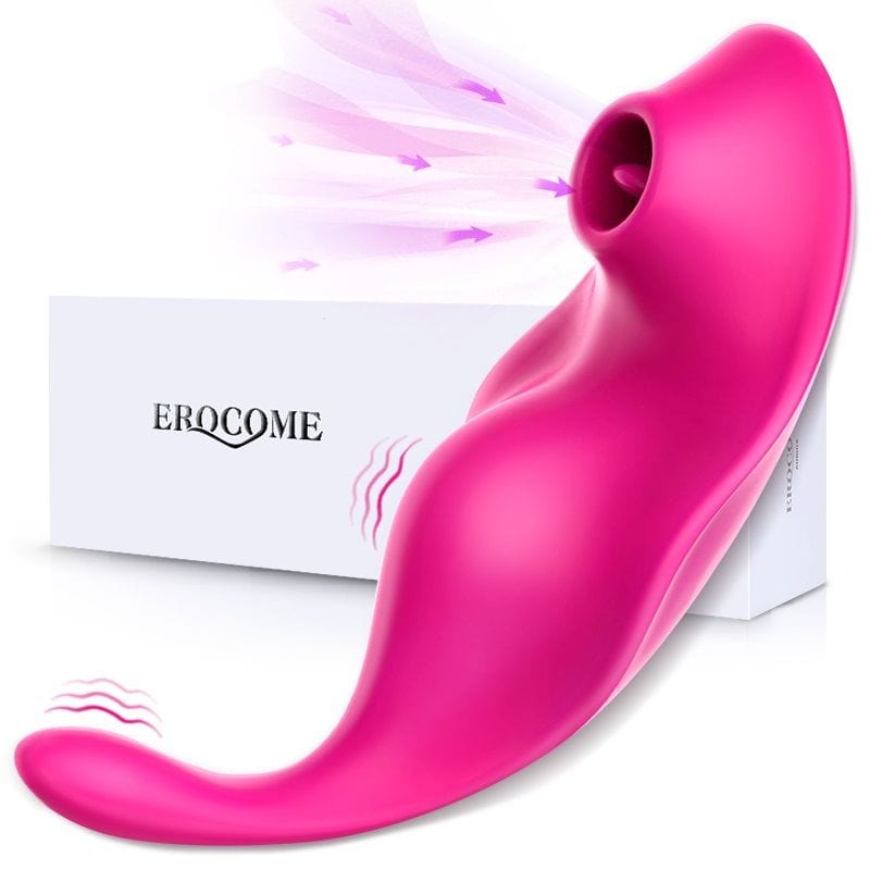 Erocome - Equuleus App-Controlled Vibrating Sucking Clit Massager (Cerise) -  Clit Massager (Vibration) Rechargeable  Durio.sg
