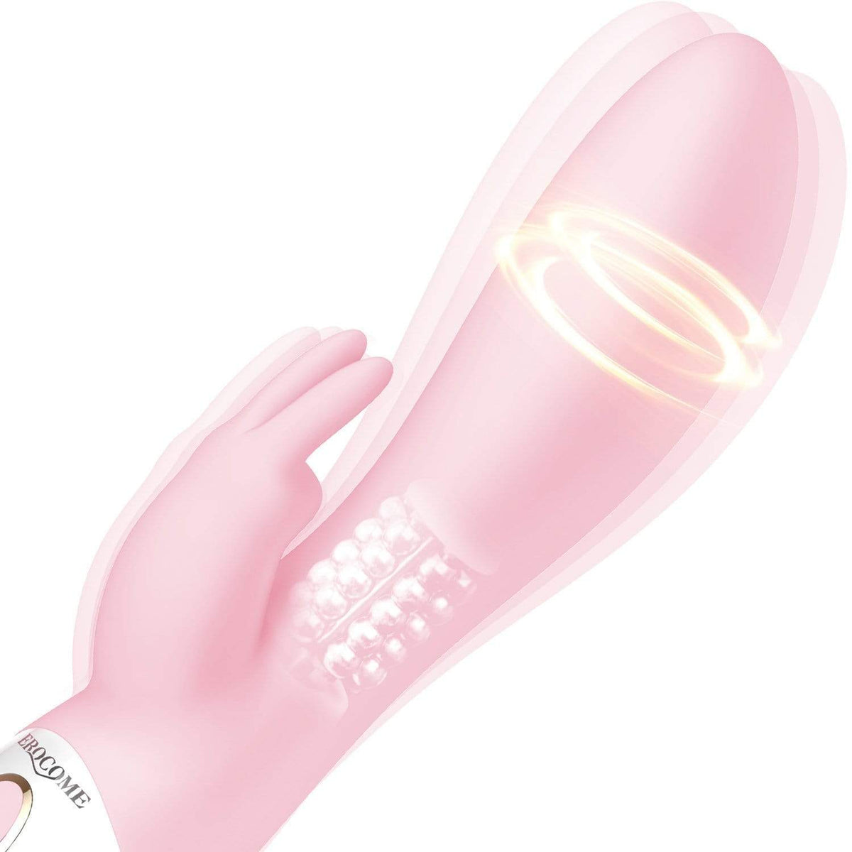Erocome - Hydra Heat Rotating Rabbit Vibrator(Pink) -  Rabbit Dildo (Vibration) Rechargeable  Durio.sg
