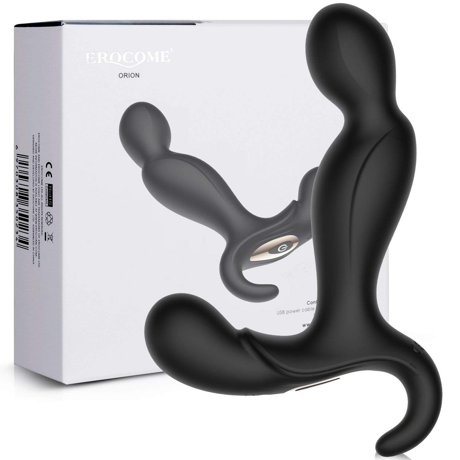 Erocome - Orion Vibrating Prostate Massager (Black) -  Prostate Massager (Vibration) Rechargeable  Durio.sg
