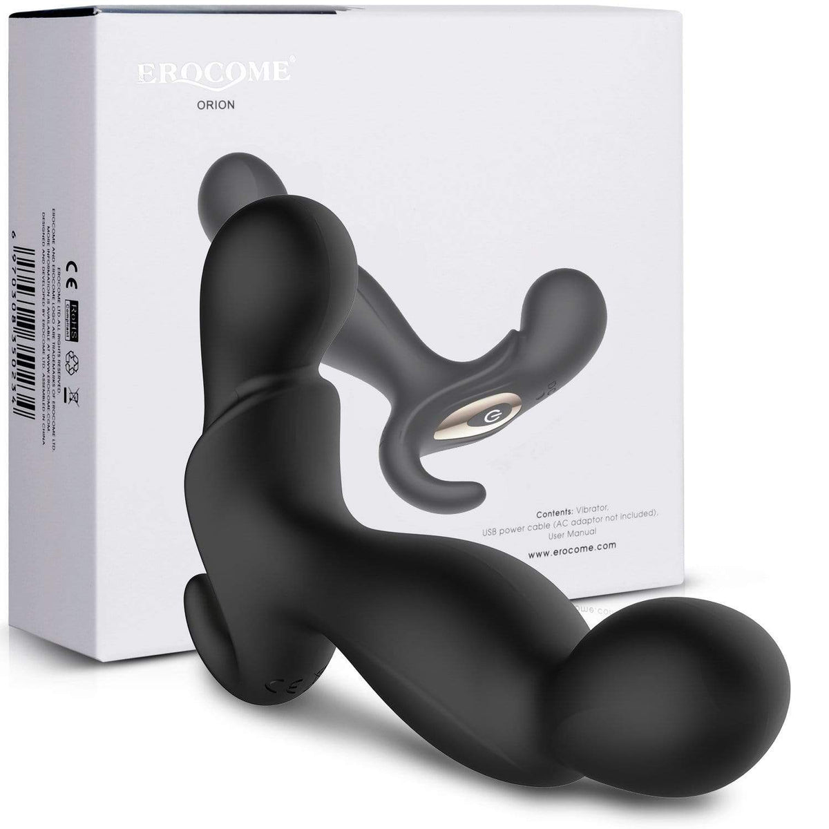 Erocome - Orion Vibrating Prostate Massager (Black) -  Prostate Massager (Vibration) Rechargeable  Durio.sg