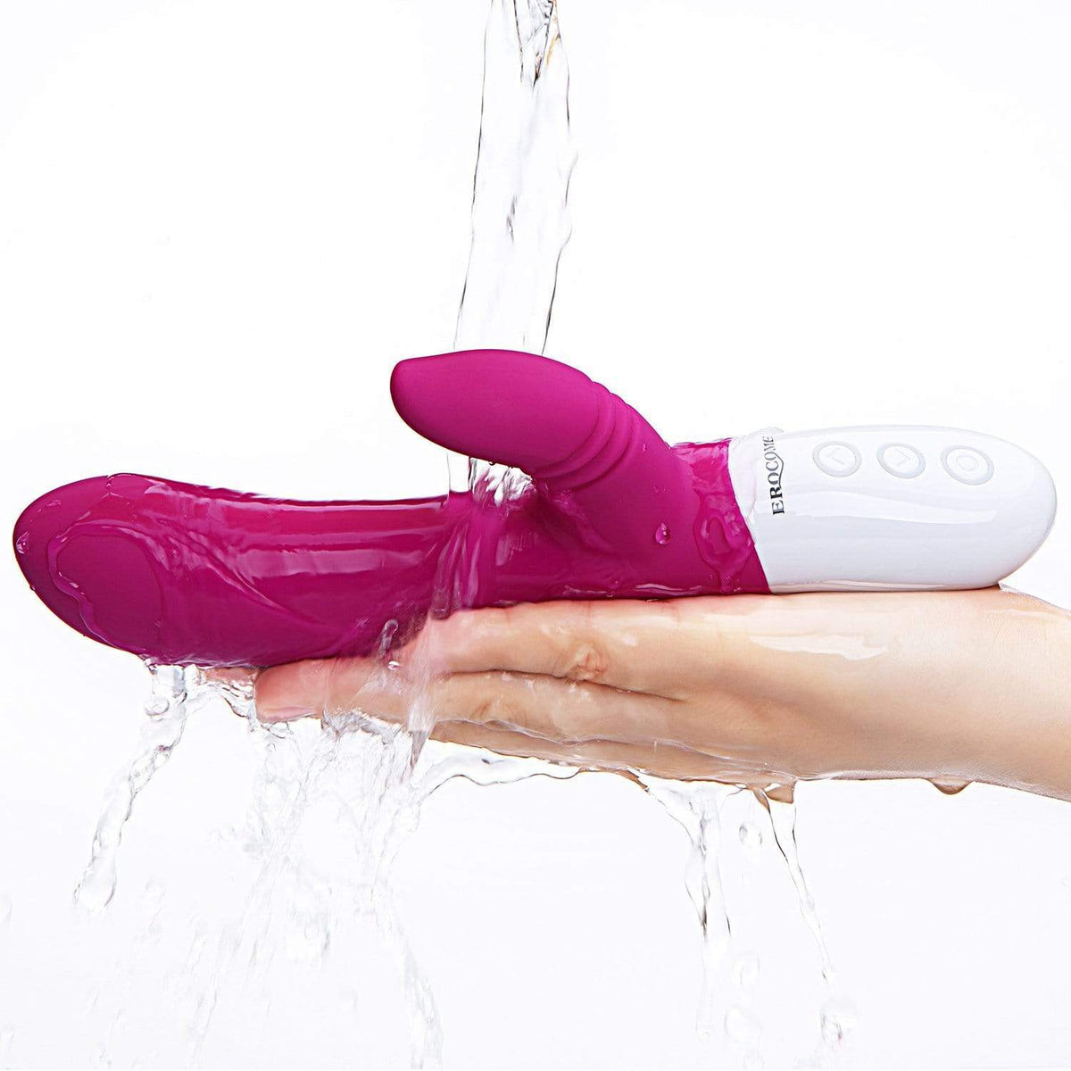 Erocome - Pegasus Rabbit Vibrator (Deep Rose) -  Rabbit Dildo (Vibration) Rechargeable  Durio.sg