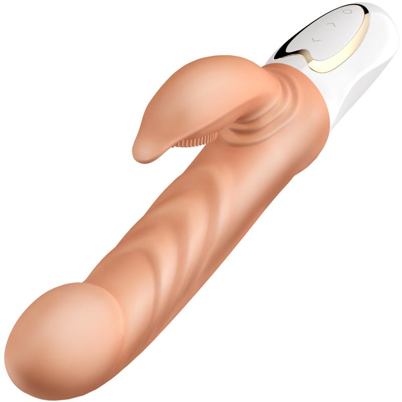 Erocome - Persurs Rabbit Vibrator (Beige) -  Rabbit Dildo (Vibration) Rechargeable  Durio.sg