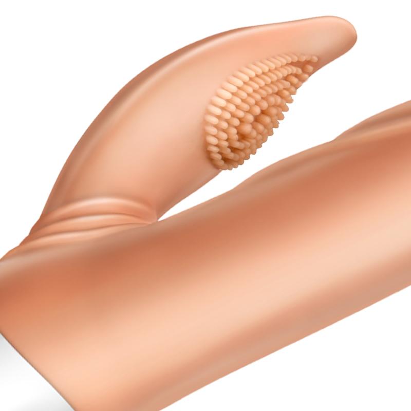 Erocome - Persurs Rabbit Vibrator (Beige) -  Rabbit Dildo (Vibration) Rechargeable  Durio.sg
