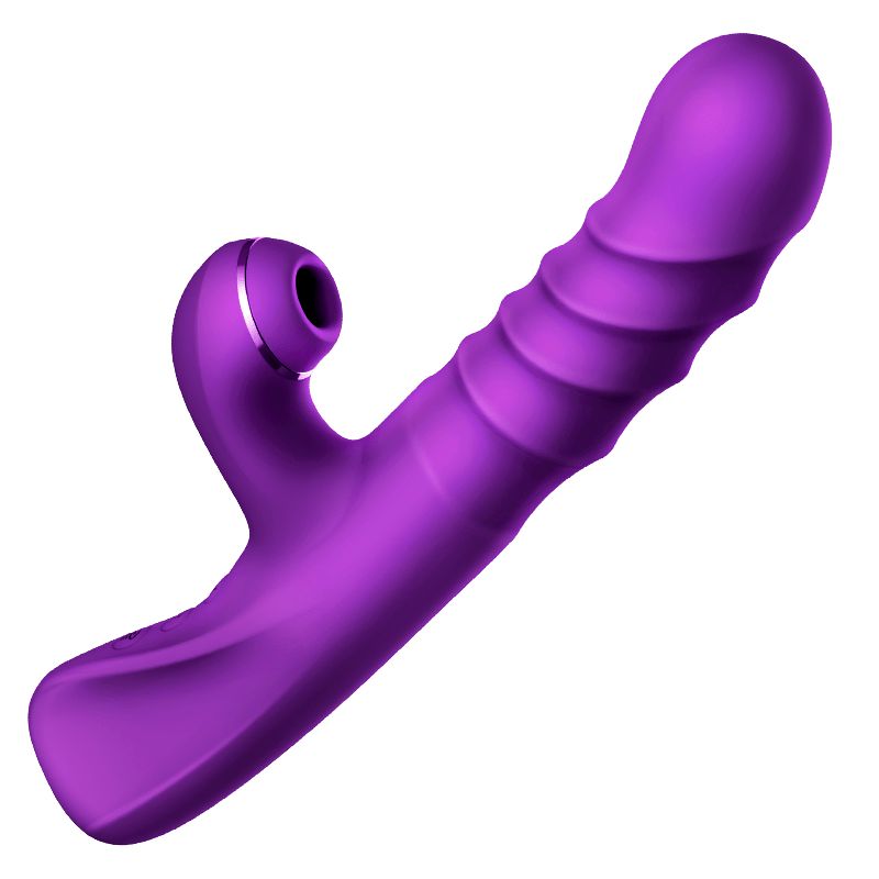 Erocome - Phoenix Thrusting Sucking Rabbit Vibrator - Purple Rabbit Dildo (Vibration) Rechargeable 6970308350845 Durio.sg