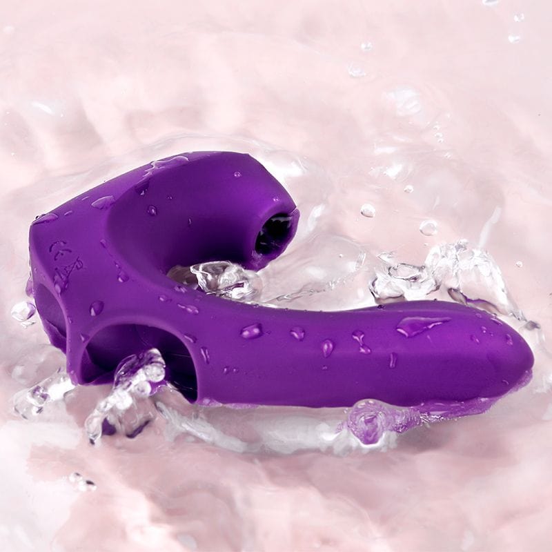 Erocome - Pictor Vibrating Sucking Finger Massager (Purple) -  Clit Massager (Vibration) Rechargeable  Durio.sg