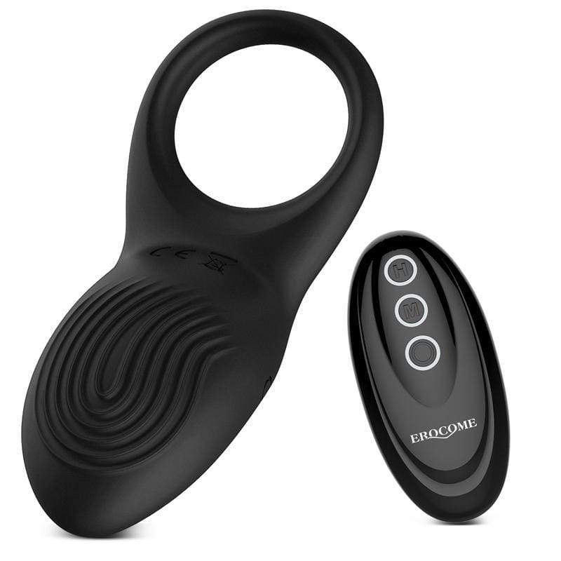 Erocome - Sagitta Remote Control Rechargeable Silicone Cock Ring (Black) -  Remote Control Cock Ring (Vibration) Rechargeable  Durio.sg
