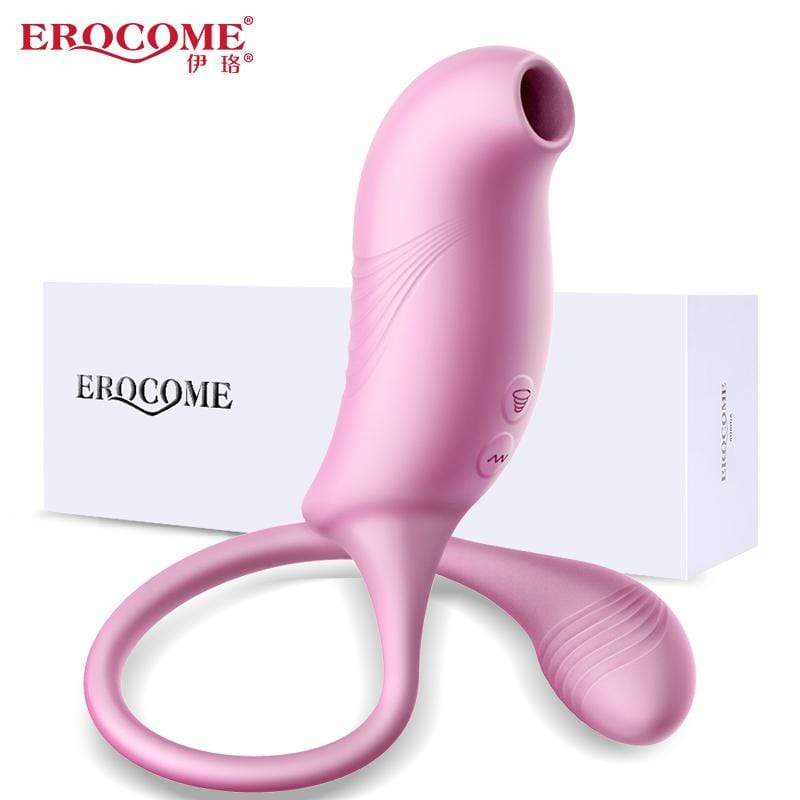Erocome - Tucana Dual Clitoral Air Stimulator with Bullet (Pink) -  Clit Massager (Vibration) Rechargeable  Durio.sg