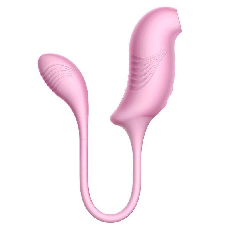 Erocome - Tucana Dual Clitoral Air Stimulator with Bullet (Pink) -  Clit Massager (Vibration) Rechargeable  Durio.sg