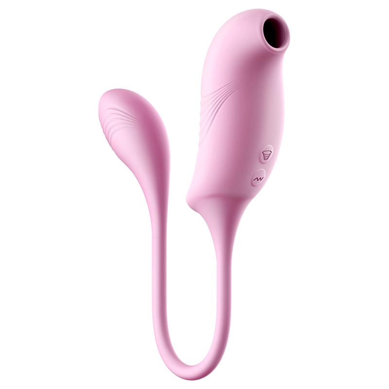 Erocome - Tucana Dual Clitoral Air Stimulator with Bullet (Pink) -  Clit Massager (Vibration) Rechargeable  Durio.sg