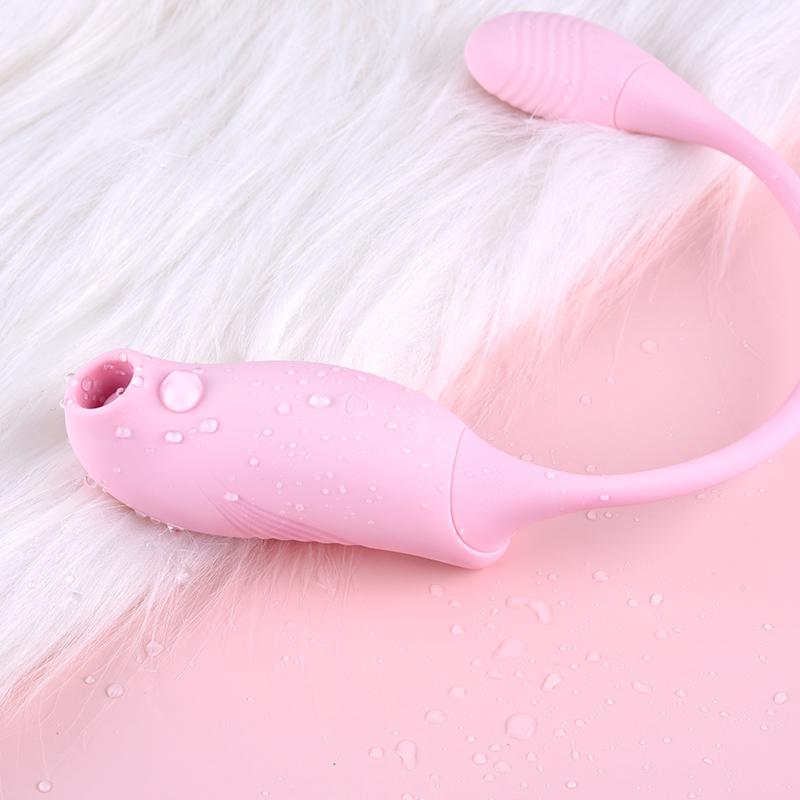 Erocome - Tucana Dual Clitoral Air Stimulator with Bullet (Pink) -  Clit Massager (Vibration) Rechargeable  Durio.sg
