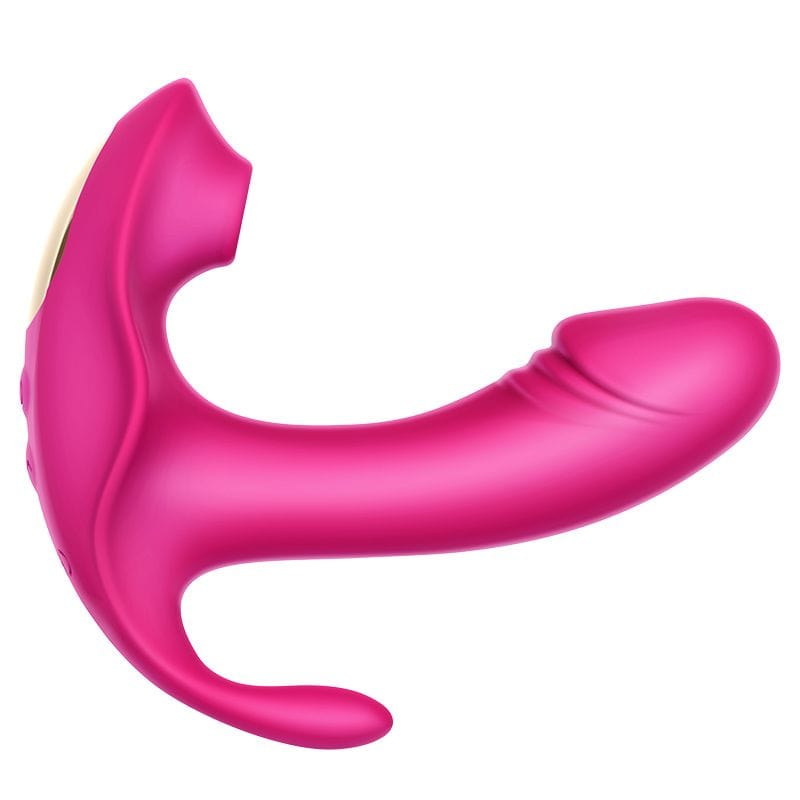 Erocome - Volans Remote Control Dual Vibrating Sucking Massager (Pink) -  Clit Massager (Vibration) Rechargeable  Durio.sg