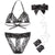 Erox - Lacy Slave Open Bra & O Back Panties (Black) -  Lingerie (Non Vibration)  Durio.sg
