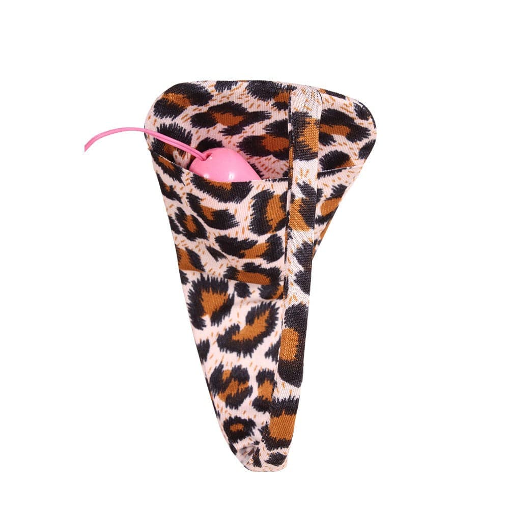  Erox - Little Devil C String Panty with Rotor Pocket (Leopard)  Panties