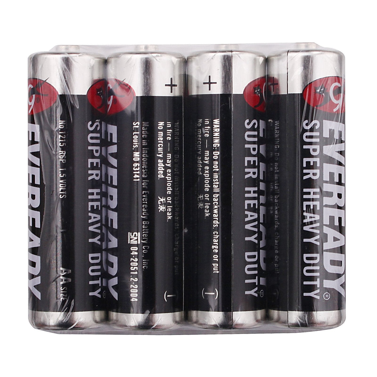 Eveready - 1.5V AA Battery Pack of 4  (Black) -  Battery  Durio.sg
