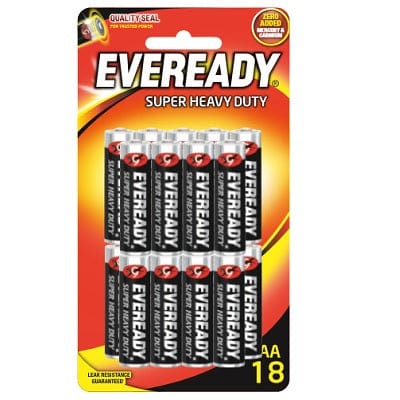 Eveready - Super Heavy Duty M1215 Battery Pack of 18 AA -  Battery  Durio.sg