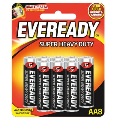 Eveready - Super Heavy Duty M1215 Battery Pack of 8 AA -  Battery  Durio.sg