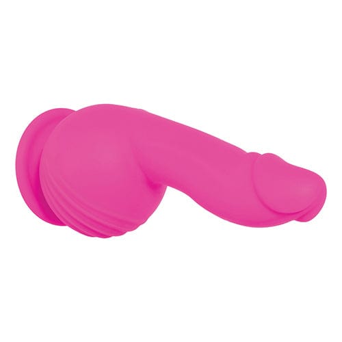 Evolved - Ballistic Silicone Rechargeable Dildo Vibrator (Pink) -  Realistic Dildo with suction cup (Vibration) Rechargeable  Durio.sg
