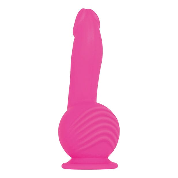 Evolved - Ballistic Silicone Rechargeable Dildo Vibrator (Pink) -  Realistic Dildo with suction cup (Vibration) Rechargeable  Durio.sg