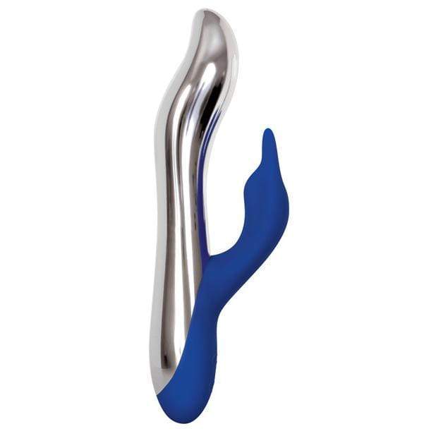 Evolved - Bunny Bright Light Up Metallic Vibrator (Blue) -  Rabbit Dildo (Vibration) Rechargeable  Durio.sg