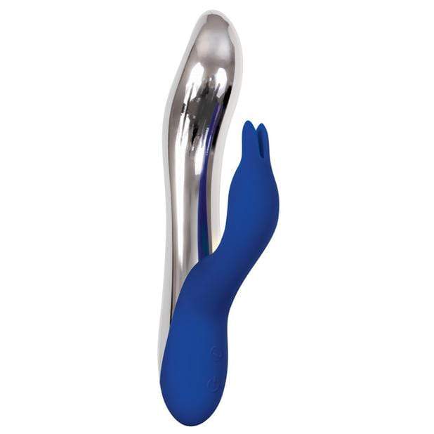Evolved - Bunny Bright Light Up Metallic Vibrator (Blue) -  Rabbit Dildo (Vibration) Rechargeable  Durio.sg