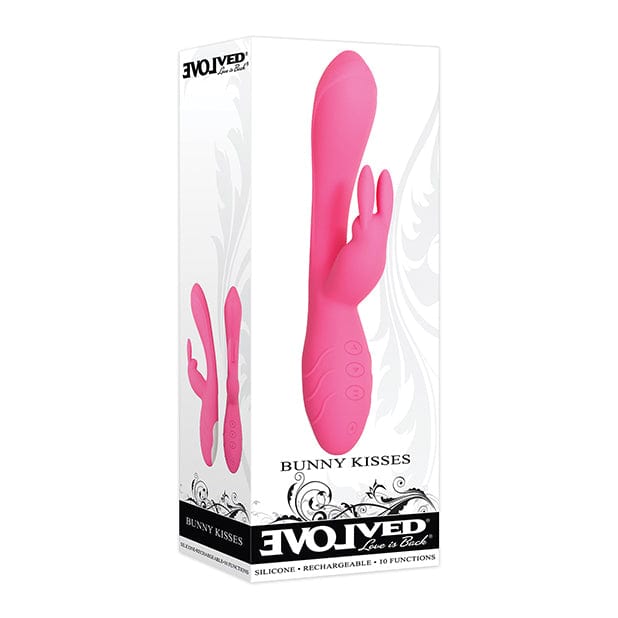 Evolved - Bunny Kisses Silicone Rechargeable Rabbit Vibrator (Pink) -  Rabbit Dildo (Vibration) Rechargeable  Durio.sg