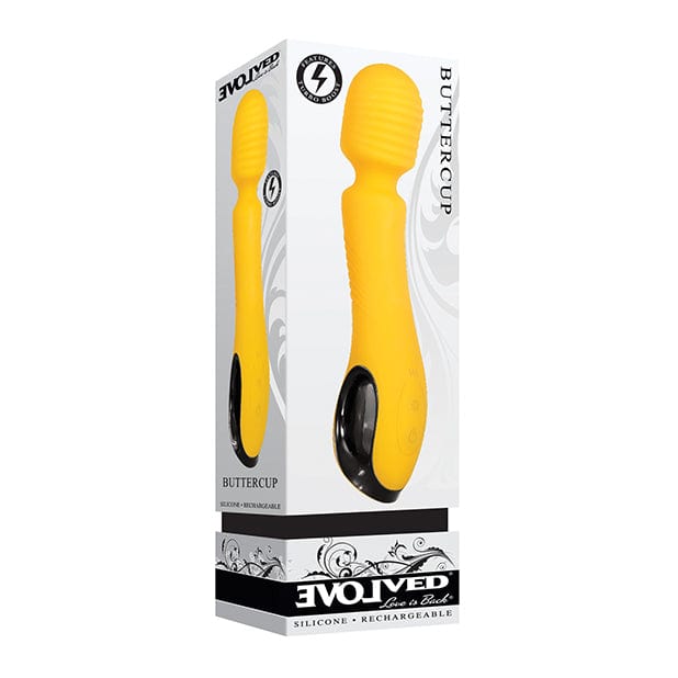 Evolved - Buttercup Silicone Rechargeable Wand Massager (Yellow) -  Wand Massagers (Vibration) Rechargeable  Durio.sg