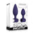 Evolved - Dynamic Duo Rechargeable Bullet Anal Plug (Purple/White) -  Anal Plug (Vibration) Rechargeable  Durio.sg