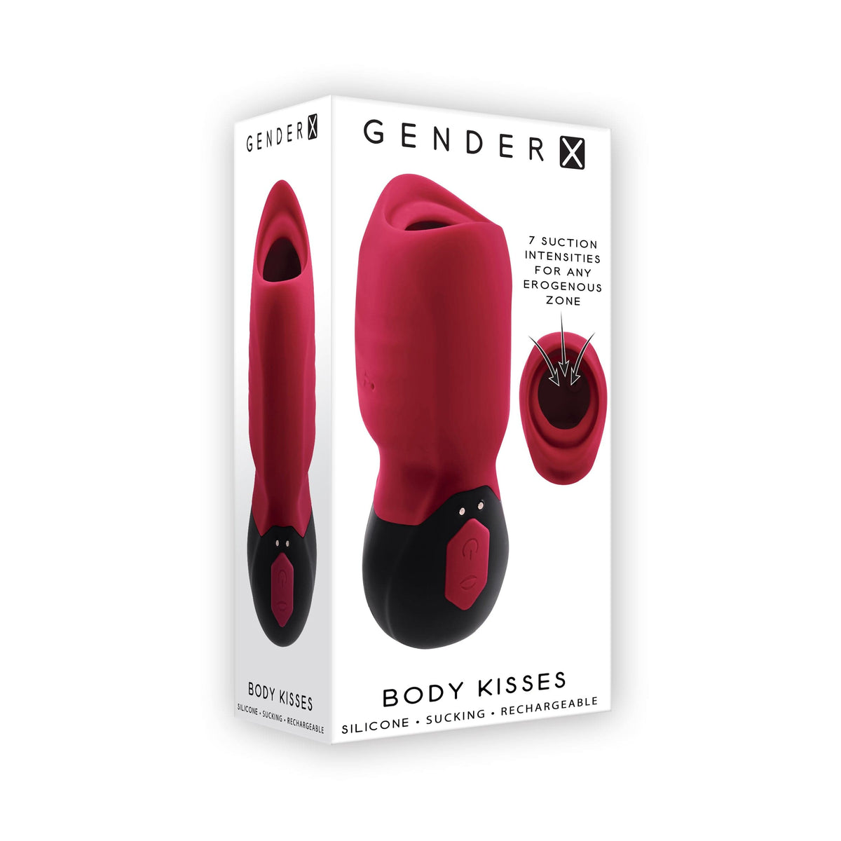 Evolved - Gender X Body Kisses Clit Massager (Red) -  Clit Massager (Vibration) Rechargeable  Durio.sg