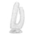 Evolved - Gender X Dualistic Double Dildo (Clear) -  Double Dildo (Non Vibration)  Durio.sg