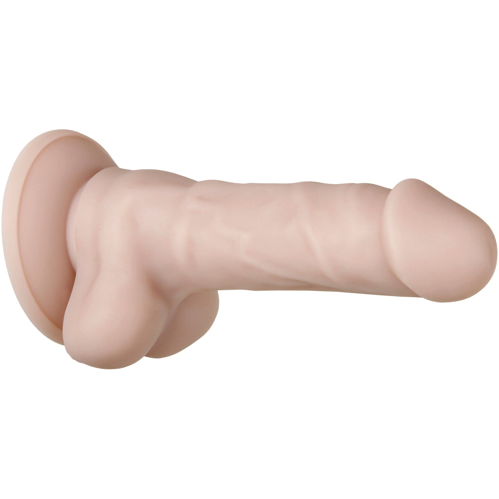 Evolved - Real Supple Silicone Posable Realistic Dildo 6" (Beige) -  Realistic Dildo with suction cup (Non Vibration)  Durio.sg