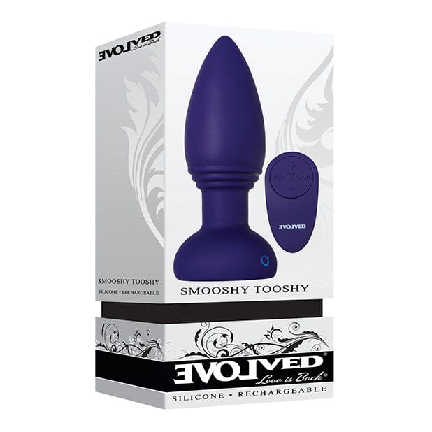 Evolved - Smooshy Tooshy Vibrating Remote Control Anal Plug (Purple) -  Remote Control Anal Plug (Vibration) Rechargeable  Durio.sg