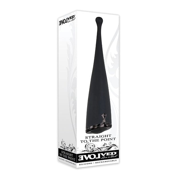 Evolved - Straight to the Point Vibrator Clitoral Stimulator (Black) -  Clit Massager (Vibration) Rechargeable  Durio.sg