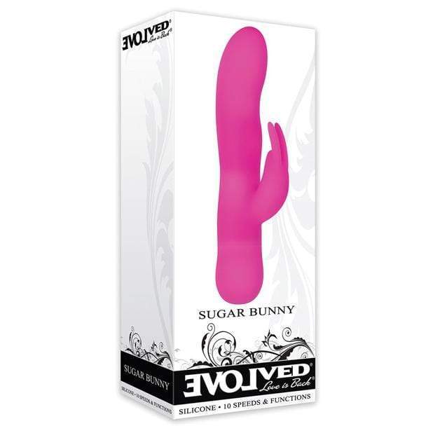 Evolved - Sugar Bunny Rabbit Vibrator (Pink) -  Rabbit Dildo (Vibration) Non Rechargeable  Durio.sg