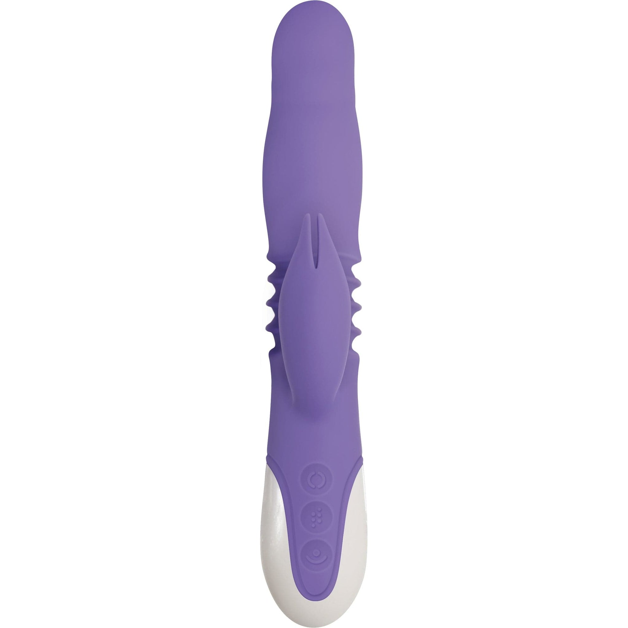 Evolved - Thick and Thrust Bunny Silicone Rechargeable Rabbit Vibrator (Purple) -  Rabbit Dildo (Vibration) Rechargeable  Durio.sg