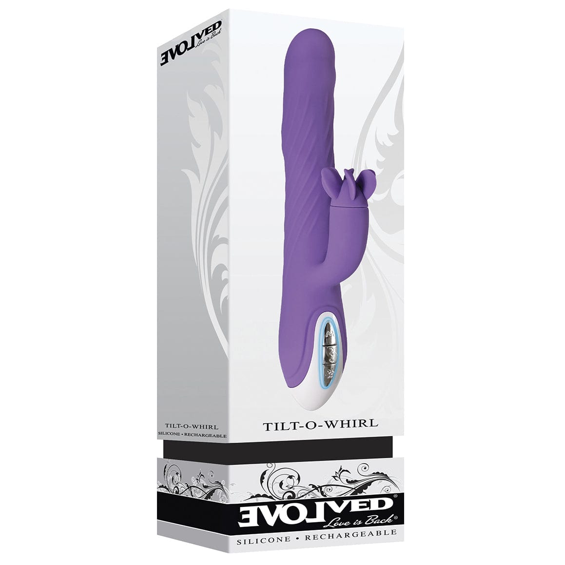 Evolved - Tilt O Whirl Rabbit Vibrator (Purple) -  Rabbit Dildo (Vibration) Rechargeable  Durio.sg