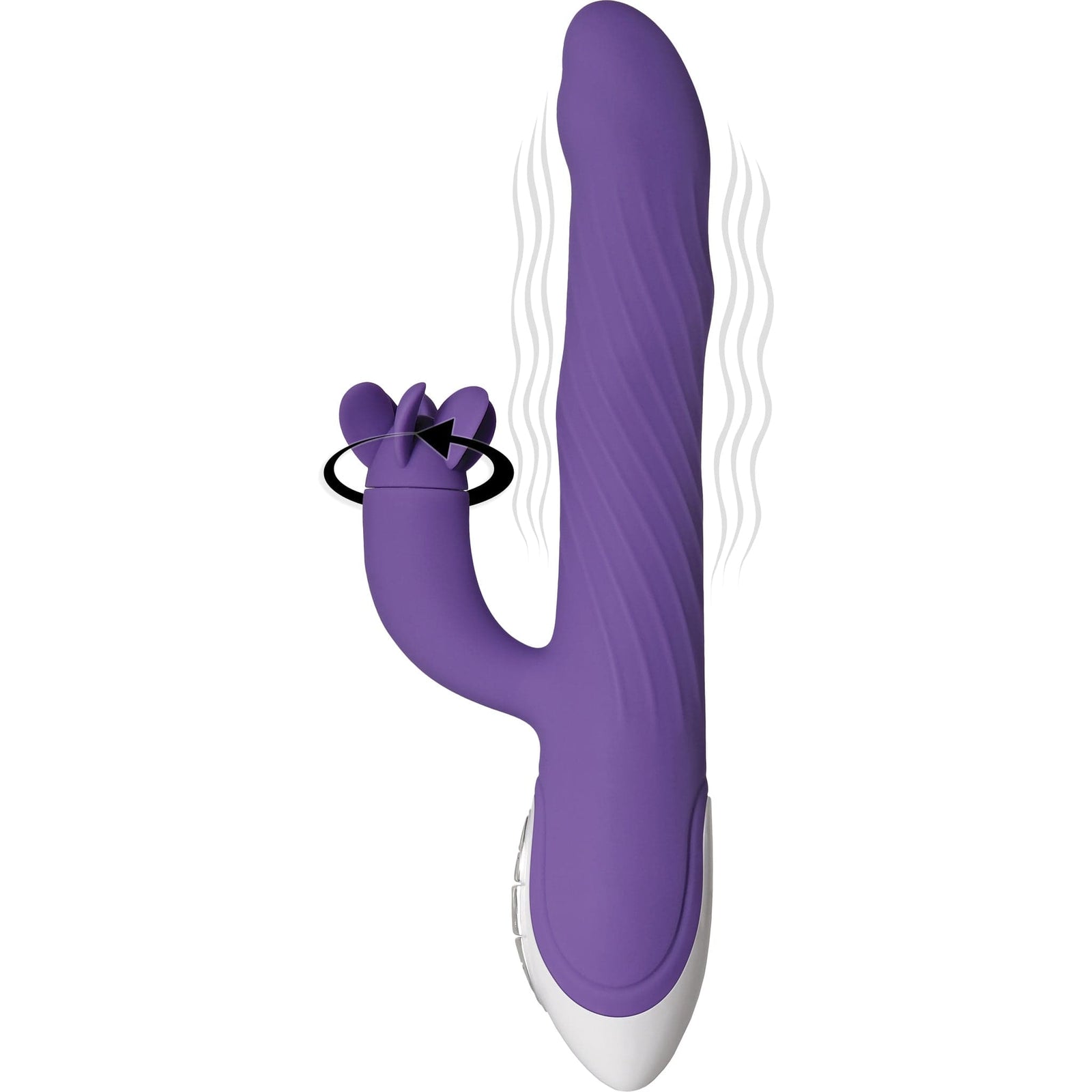 Evolved - Tilt O Whirl Rabbit Vibrator (Purple) -  Rabbit Dildo (Vibration) Rechargeable  Durio.sg