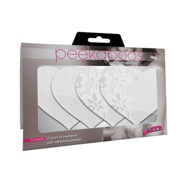 Eye Candy - Peekaboos Luminous Hearts Pasties Nipple Covers Pack of 2 (White) -  Nipple Covers  Durio.sg