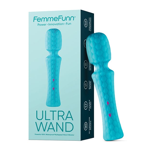 Femme Funn - Powerful Ultra Wand Massager (Turquoise) -  Wand Massagers (Vibration) Rechargeable  Durio.sg