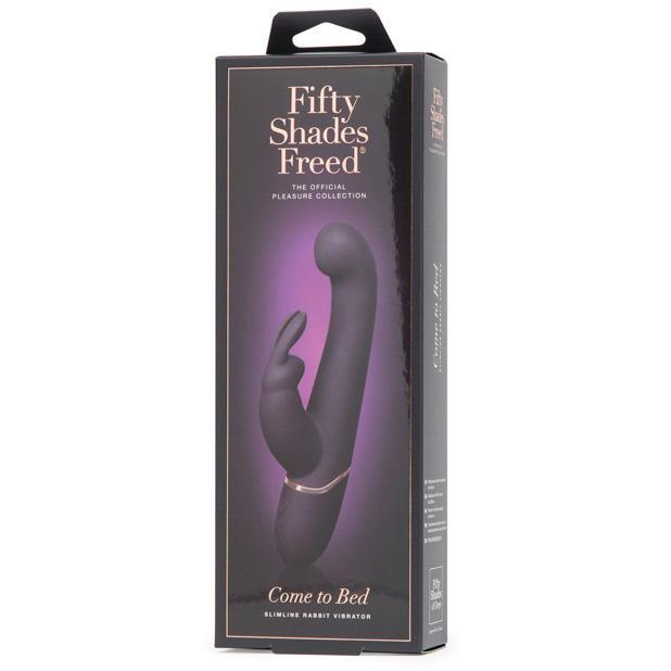 Fifty Shades Freed - Come to Bed Rechargeable Slimline Rabbit Vibrator (Grey) -  Rabbit Dildo (Vibration) Rechargeable  Durio.sg
