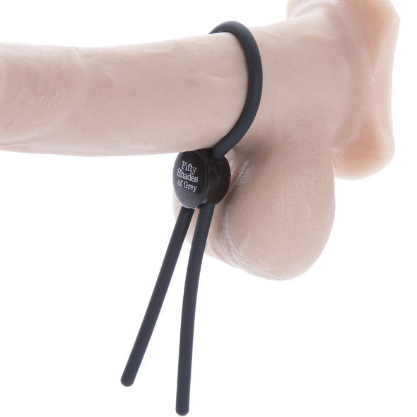 Fifty Shades of Grey - Again and Again Adjustable Cock Ring -  Silicone Cock Ring (Non Vibration)  Durio.sg