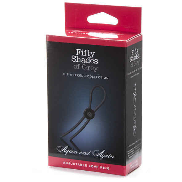 Fifty Shades of Grey - Again and Again Adjustable Cock Ring -  Silicone Cock Ring (Non Vibration)  Durio.sg