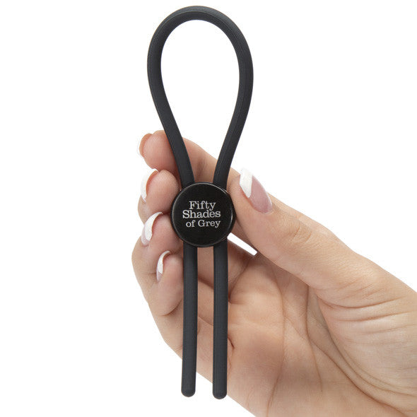 Fifty Shades of Grey - Again and Again Adjustable Cock Ring -  Silicone Cock Ring (Non Vibration)  Durio.sg