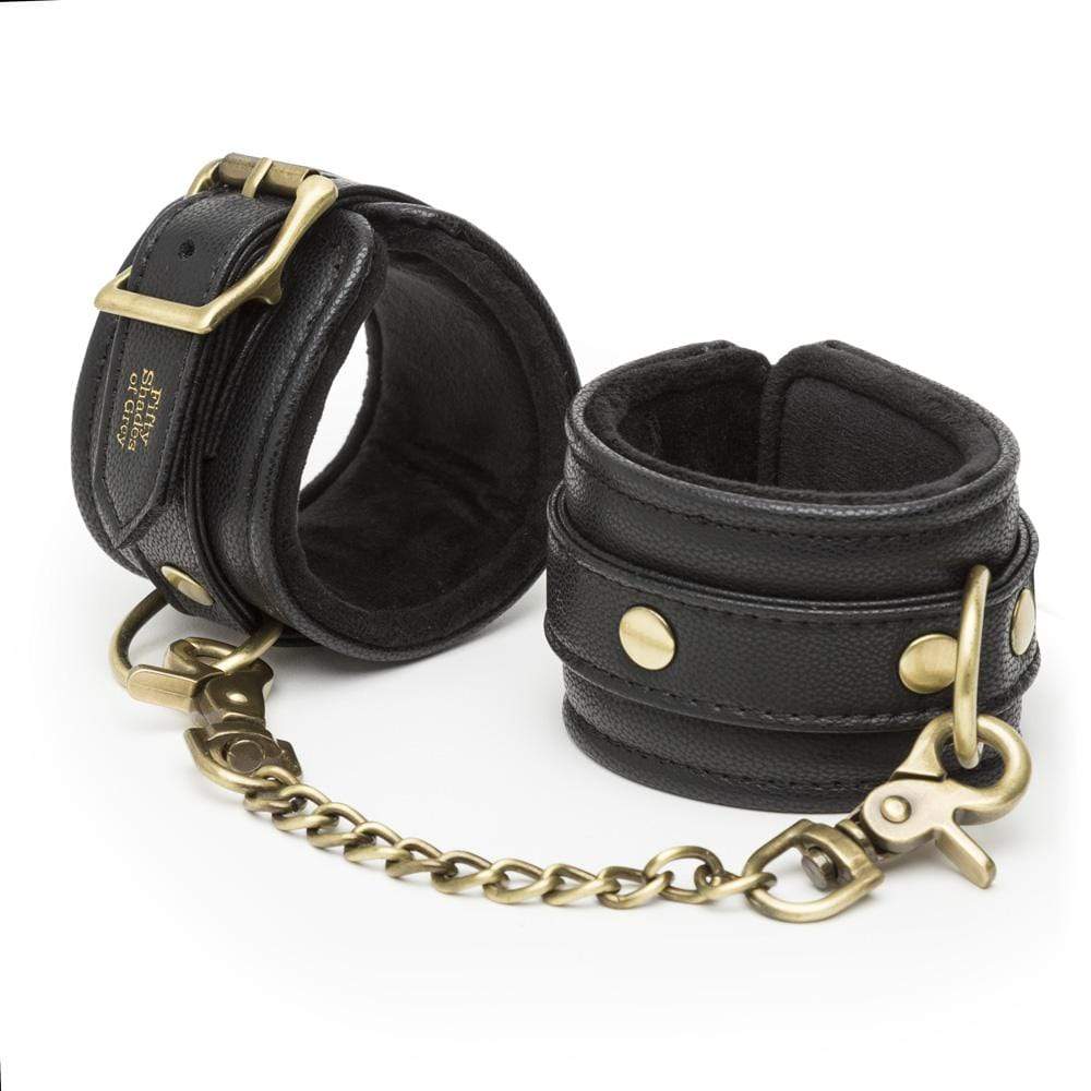 Fifty Shades of Grey - Bound to You Wrist Cuffs (Black) -  Hand/Leg Cuffs  Durio.sg