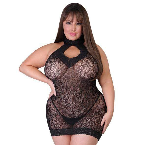Fifty Shades of Grey - Captivate Spanking Mini Dress Costume Plus Size Queen (Black) -  Dresses  Durio.sg