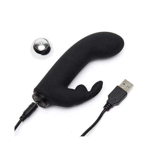 Fifty Shades of Grey - Greedy Girl Rechargeable Mini Rabbit Vibrator (Black) -  Rabbit Dildo (Vibration) Rechargeable  Durio.sg