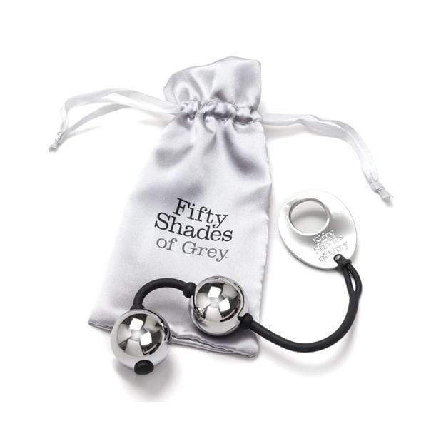 Fifty Shades of Grey - Inner Goddess Silver Metal Pleasure Kegel Balls (Black) -  Kegel Balls (Metal)  Durio.sg