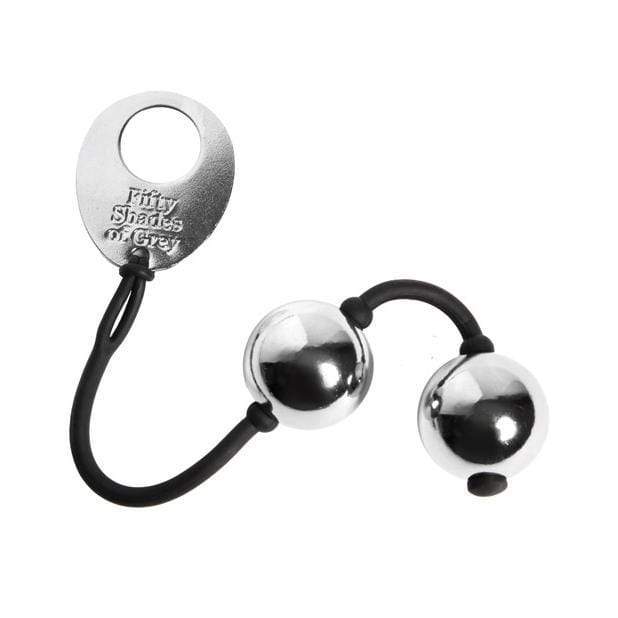 Fifty Shades of Grey - Inner Goddess Silver Metal Pleasure Kegel Balls (Black) -  Kegel Balls (Metal)  Durio.sg