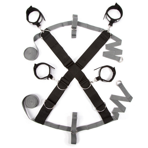 Fifty Shades of Grey - Keep Still Over the Bed Cross Restraint Set -  Bed Restraint  Durio.sg